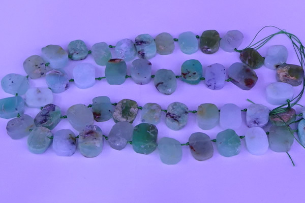 CTD3896 Top drilled 12*16mm - 13*18mm freeform Australia chrysoprase beads