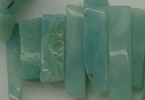 CTD390 Top drilled 10*20mm - 12*50mm wand amazonite beads