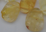 CTD391 Top drilled 20*25mm - 22*30mm freeform citrine beads