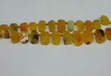 CTD4002 Top drilled 14*22mm - 22*42mm freeform agate gemstone beads