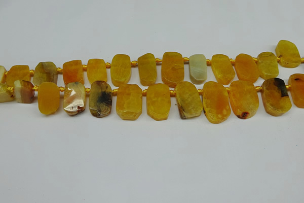 CTD4002 Top drilled 14*22mm - 22*42mm freeform agate gemstone beads