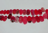 CTD4005 Top drilled 14*22mm - 22*42mm freeform agate gemstone beads