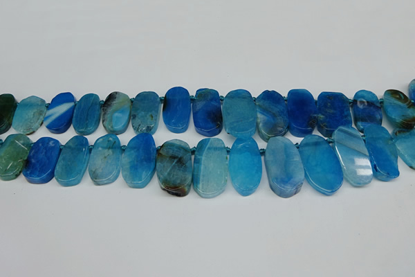 CTD4006 Top drilled 14*22mm - 22*42mm freeform agate gemstone beads