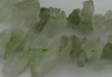 CTD411 Top drilled 6*15mm - 8*25mm nuggets green quartz beads