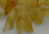 CTD417 Top drilled 10*20mm - 15*35mm nuggets citrine gemstone beads