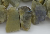 CTD430 15.5 inches 12*20mm - 15*25mm nuggets labradorite beads