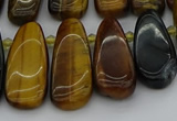 CTD474 15.5 inches 12*25mm - 15*45mm freeform yellow tiger eye beads