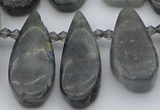 CTD495 Top drilled 10*22mm - 15*45mm freeform labradorite beads