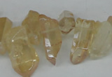 CTD540 Top drilled 8*15mm - 10*25mm nuggets plated quartz beads