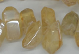 CTD541 Top drilled 12*20mm - 14*35mm nuggets plated quartz beads