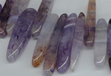 CTD583 Top drilled 6*20mm - 6*45mm wand agate gemstone beads