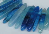 CTD587 Top drilled 6*20mm - 6*45mm wand agate gemstone beads