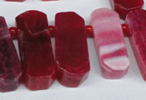 CTD592 Top drilled 12*30mm - 15*50mm wand agate gemstone beads