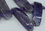 CTD596 Top drilled 10*30mm - 12*45mm wand agate gemstone beads