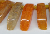 CTD597 Top drilled 10*30mm - 12*45mm wand agate gemstone beads