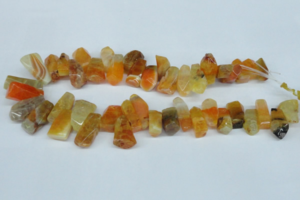 CTD603 Top drilled 10*18mm - 12*28mm nuggets agate gemstone beads