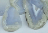 CTD608 Top drilled 18*25mm - 30*45mm freeform blue lace agate beads