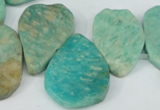 CTD635 Top drilled 18*25mm - 25*38mm freeform Russian amazonite beads