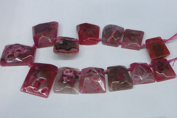 CTD663 Top drilled 25*30mm - 30*40mm freeform agate beads