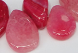 CTD686 Top drilled 18*25mm - 28*40mm freeform agate gemstone beads