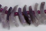 CTD728 Top drilled 12*25mm - 14*40mm wand agate gemstone beads