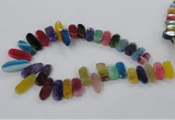 CTD792 Top drilled 10*18mm - 12*30mm wand agate gemstone beads