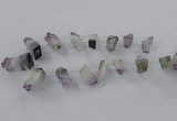 CTD797 Top drilled 18*20mm - 25*40mm freeform amethyst gemstone beads