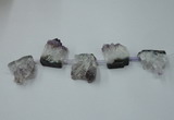 CTD798 Top drilled 20*30mm - 25*35mm freeform amethyst beads