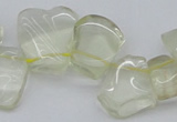 CTD824 Top drilled 15*20mm - 20*25mm freeform lemon quartz beads