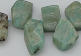 CTD826 Top drilled 15*20mm - 20*25mm freeform Russian amazonite beads