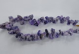 CTD977 Top drilled 10*15mm - 15*25mm nuggets plated druzy agate beads