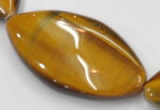 CTE03 20*40mm marquise shape yellow tiger eye beads wholesale