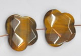 CTE10 butterfly shape 25*30mm yellow tiger eye beads wholesale