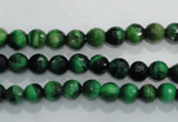 CTE1011 15.5 inches 6mm faceted round dyed green tiger eye beads