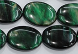 CTE1045 15.5 inches 18*25mm oval dyed green tiger eye beads