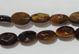 CTE1093 15.5 inches 9*12mm faceted oval yellow tiger eye beads