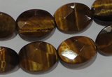 CTE1095 15.5 inches 13*18mm faceted oval yellow tiger eye beads