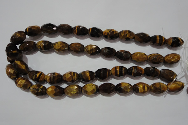 CTE1114 15.5 inches 13*18mm faceted rice yellow tiger eye beads