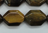 CTE112 15.5 inches 18*25mm octagonal yellow tiger eye beads wholesale