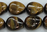 CTE114 15.5 inches 18*22mm nugget yellow tiger eye beads wholesale