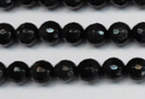 CTE1185 15.5 inches 6mm faceted round blue tiger eye beads