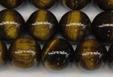 CTE1212 15.5 inches 10mm round AB grade yellow tiger eye beads