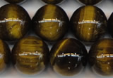 CTE1215 15.5 inches 16mm round AB grade yellow tiger eye beads