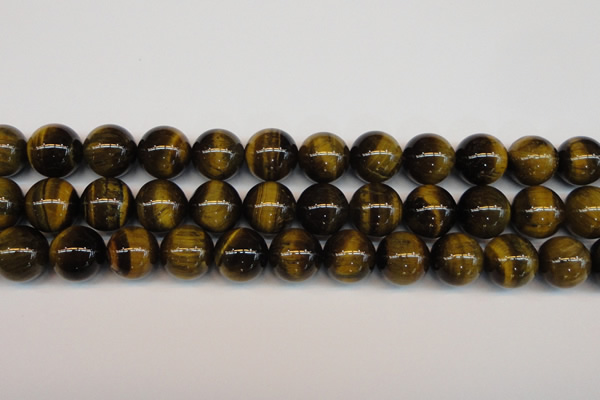 CTE1215 15.5 inches 16mm round AB grade yellow tiger eye beads