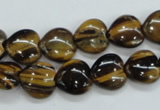 CTE122 15.5 inches 12*12mm heart yellow tiger eye beads wholesale