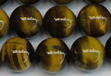 CTE1221 15.5 inches 12mm round AB+ grade yellow tiger eye beads