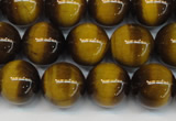 CTE1227 15.5 inches 8mm round A grade yellow tiger eye beads