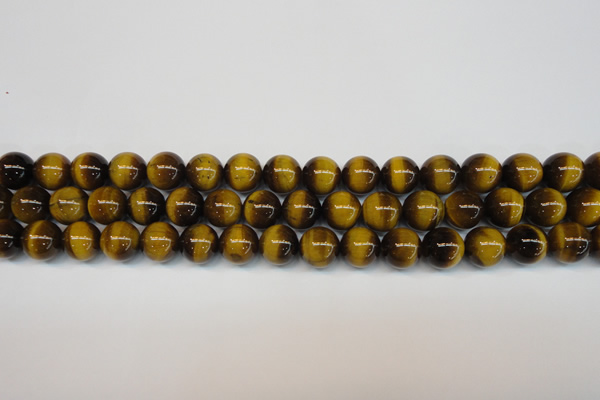 CTE1227 15.5 inches 8mm round A grade yellow tiger eye beads