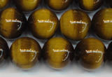 CTE1229 15.5 inches 12mm round A grade yellow tiger eye beads