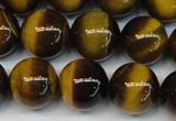 CTE1235 15.5 inches 8mm round A+ grade yellow tiger eye beads